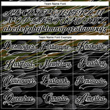 Custom Black Olive-White 3D Pattern Abstract Hockey Lace Neck Jersey