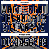 Custom Gray Black Orange-White 3D Pattern Cyber Mecha E-sport Hockey Jersey