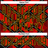 Custom Orange Brown Black Navy Yellow-White 3D Pattern Cyber Mecha E-sport Hockey Jersey