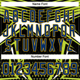 Custom Black US Navy Blue Green Navy Gold-White 3D Pattern Cyber Mecha E-sport Hockey Jersey