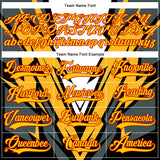 Custom Black Yellow Royal-Red 3D Pattern Cyber Mecha E-sport Hockey Jersey