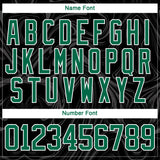 Custom Black Kelly Green-White 3D Splash Art Hockey Lace Neck Jersey