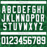 Custom Green White-Gray 3D Splash Art Hockey Lace Neck Jersey