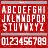 Custom Red White-Gray 3D Splash Art Hockey Lace Neck Jersey
