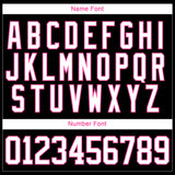 Custom Pink White-Black 3D Pattern Geometric Shape Hockey Lace Neck Jersey