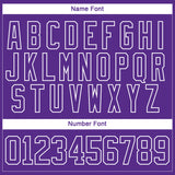 Custom Gold Purple-White 3D Pattern Geometric Shape Hockey Lace Neck Jersey