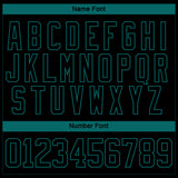 Custom Black Teal-White 3D Splash Art Hockey Lace Neck Jersey