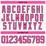 Custom White Pink Light Blue-Black 3D Splash Art Hockey Lace Neck Jersey