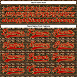 Custom Black Red-Old Gold 3D Pattern Native Americans Tribal Indigenous People Hockey Lace Neck Jersey
