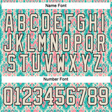 Custom Cream Green Black-Medium Pink 3D Pattern Native Americans Tribal Indigenous People Hockey Lace Neck Jersey
