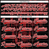 Custom Black Red-White 3D Pattern Native Americans Tribal Indigenous People Hockey Lace Neck Jersey