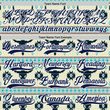 Custom Cream Navy-White 3D Pattern Native Americans Tribal Indigenous People Hockey Lace Neck Jersey