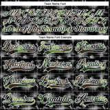 Custom Camo Black-White 3D Camouflage Digital Hockey Lace Neck Jersey