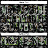 Custom Camo Black-White 3D Camouflage Digital Hockey Lace Neck Jersey