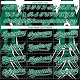 Custom Stitched Kelly Green Black-White 3D Pattern Design E-sports Pullover Sweatshirt Hoodie