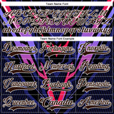 Custom Royal Brown Black Red Purple-White 3D Pattern Cyber Mecha E-sport Hockey Jersey