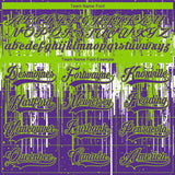Custom Purple Neon Green-White 3D Pattern Dripping Splatter Hockey Lace Neck Jersey
