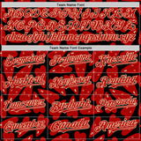 Custom Black Red-Cream Valentine's Day Love Heart Authentic Baseball Jersey