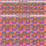 Custom Pink Purple-Yellow Valentine's Day Line Authentic Baseball Jersey