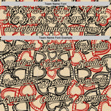 Custom City Cream Black Valentine's Day Love Heart Authentic Baseball Jersey