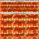 Custom Orange Cream-Black Valentine's Day Love Heart Authentic Baseball Jersey