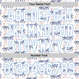 Custom White Light Blue Valentine's Day Love Heart Authentic Baseball Jersey