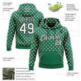 Custom Stitched Kelly Green White-Black 3D Pattern Design Baseball Game Day New York Inspired Sports Pullover Sweatshirt Hoodie