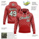 Custom Stitched Red White-Kelly Green 3D Pattern Design Baseball Game Day Houston Inspired Sports Pullover Sweatshirt Hoodie