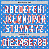 Custom Stitched Powder Blue White-Red 3D Pattern Design Baseball Game Day Tennessee Inspired Sports Pullover Sweatshirt Hoodie