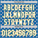 Custom Stitched Blue White-Gold 3D Pattern Design Baseball Game Day Los Angeles Inspired Sports Pullover Sweatshirt Hoodie