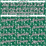 Custom Stitched Kelly Green White Red-Black 3D Pattern Design Baseball Game Day New York Inspired Sports Pullover Sweatshirt Hoodie