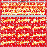 Custom Stitched Fire Red White-Gold 3D Pattern Design Baseball Game Day Kansas Inspired Sports Pullover Sweatshirt Hoodie