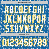 Custom Stitched Blue White Red-Gold 3D Pattern Design Baseball Game Day Los Angeles Inspired Sports Pullover Sweatshirt Hoodie