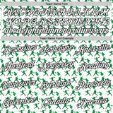 Custom Stitched White Kelly Green Red-Black 3D Pattern Design Baseball Game Day New York Inspired Sports Pullover Sweatshirt Hoodie