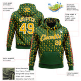 Custom Stitched Green Gold Red-White 3D Pattern Design Baseball Game Day Green Bay Inspired Sports Pullover Sweatshirt Hoodie