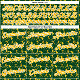 Custom Stitched Green Gold Red-White 3D Pattern Design Baseball Game Day Green Bay Inspired Sports Pullover Sweatshirt Hoodie