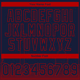Custom Stitched Navy Red 3D Gradient Fashion Washington City Edition Sports Pullover Sweatshirt Hoodie