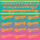 Custom Stitched Aqua Yellow-Pink 3D Gradient Fashion San Diego City Edition Sports Pullover Sweatshirt Hoodie