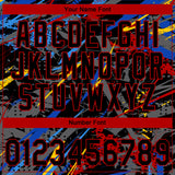 Custom Stitched Graffiti Pattern Black-Red 3D Abstract Splatter Sports Pullover Sweatshirt Hoodie