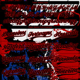 Custom Stitched Graffiti Pattern Black-Red 3D Abstract Splatter Sports Pullover Sweatshirt Hoodie