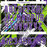 Custom Stitched Graffiti Pattern Purple-White 3D Abstract Splatter Sports Pullover Sweatshirt Hoodie