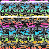 Custom Stitched Graffiti Pattern Black-White 3D Abstract Geometric Sports Pullover Sweatshirt Hoodie