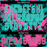 Custom Stitched Black Pink Aqua-White 3D Pattern Design Abstract Splatter Sports Pullover Sweatshirt Hoodie