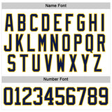 Custom White Navy Old Gold Yellow Black-Red 3D Abstract Pattern Graphic Cyber Mecha E-sport Hockey Lace Neck Jersey