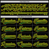 Custom White Green Black-Yellow 3D Abstract Pattern Graphic Cyber Mecha E-sport Hockey Lace Neck Jersey