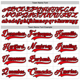 Custom White Fire Red Thunder Blue-Black 3D Abstract Pattern Graphic Cyber Mecha E-sport Hockey Lace Neck Jersey