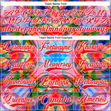 Custom White Fire Red Green Blue-Yellow 3D Pattern Trippy Psychedelic Geometric Hockey Lace Neck Jersey