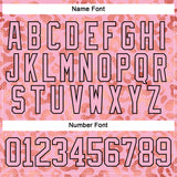Custom Light Pink Black 3D Pattern Leopard Print Neon Hockey Lace Neck Jersey