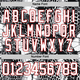 Custom Black White-Red 3D Pattern Snake Skin Print Hockey Lace Neck Jersey