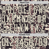 Custom Cream Black-Pink 3D Pattern Tiger Print Hockey Lace Neck Jersey
